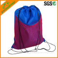stylish nylon mesh drawstring backpack bag